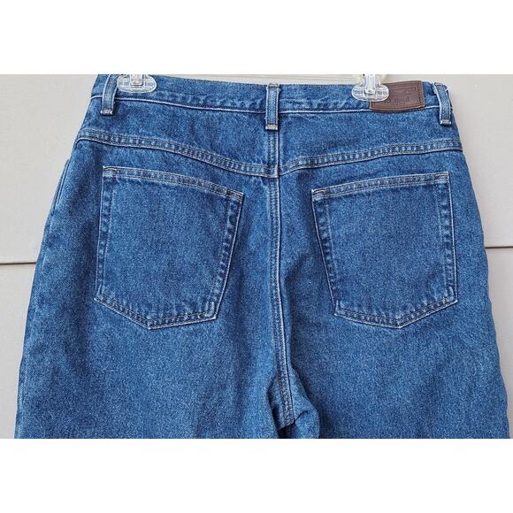 L.L. Bean Women Double L Fleece Lined Relaxed Fit Jeans Blue- Forest  Sz 14 x 29 - Picture 11 of 11